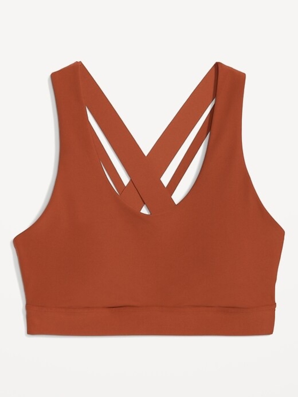 Old Navy Rust-Brown Racerback Sports Bra - Picture 3 of 6